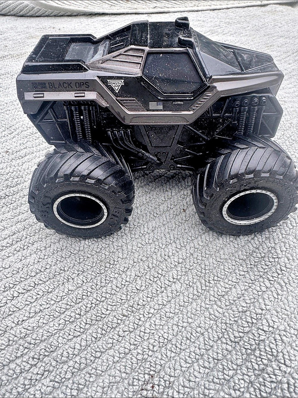 Spin Master Black Ops Black Monster Truck Black Like New